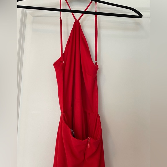 Lulu’s Backless Red Maxi Dress - Picture 8 of 9